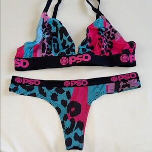 PSD Multicolor Leopard Bikini Set